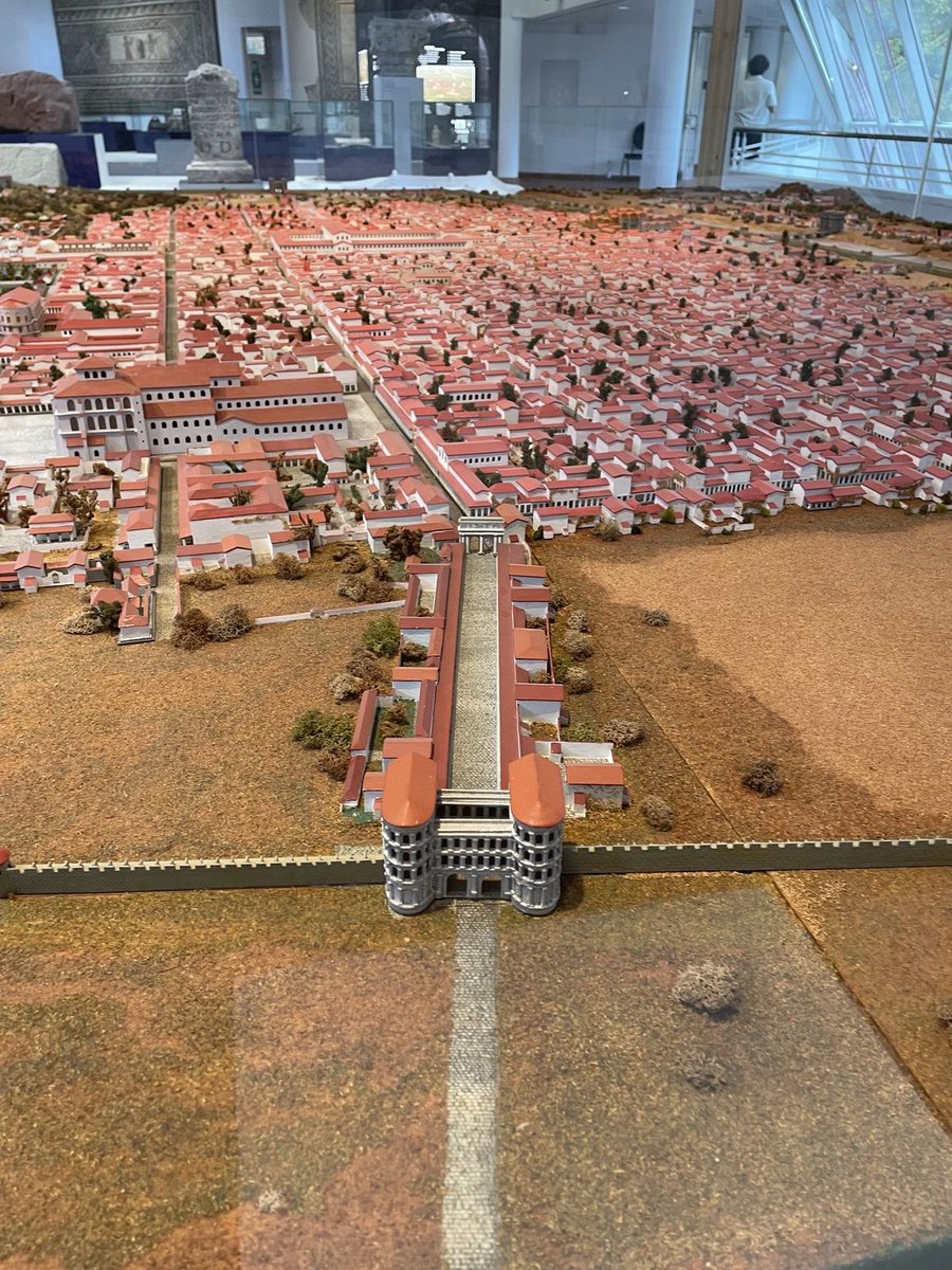 A model of ancient Trier at the Rheinishe Museum in Germany