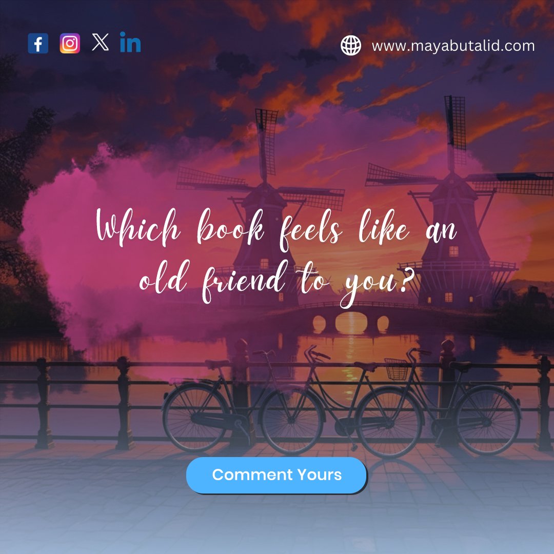 Some books are like old friends. They are with you at your lowest, quietly giving you the comfort you need. What book gives that feeling to you?

#BookCommunity #ReadersOfInstagram #Reading #ChasingWindmills #MayaButalid