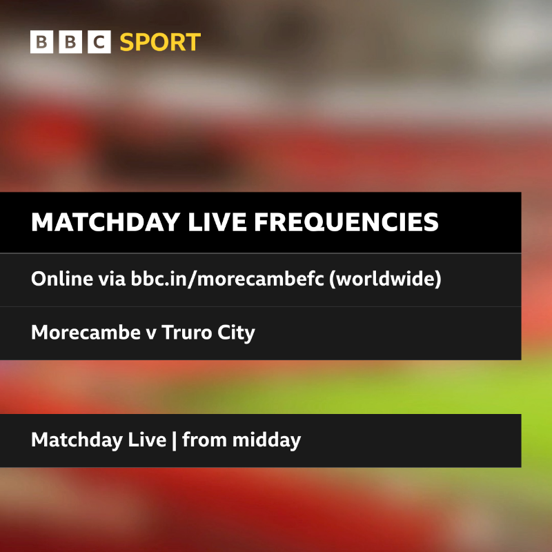 BBCLancsSport's tweet photo. ⚽  FREQUENCIES  ⤵️ 

⚽  #Burnley
🎙️  Scott Read &amp; Steve Eyre

⚪  #Preston North End
🎙️  @AndyBayes &amp; @keepingskills

🟠  #Blackpool
🎙️  Ian Chisnall &amp; @B1orm

🔴  #Fleetwood
🎙️  Phil Gittins

🔴  #Morecambe
🎙️  @derekquinncomm

#bbcfootball