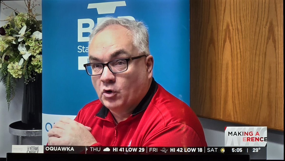 DOB23's tweet photo. Thanks to @KUCardsFan for sending me a screenshot of my ugly mug popping up on Quad City TV. I popped up in SW Missouri last week. Always like to see/hear about where my BBB work shows up. https://t.co/lh7kzuiwNt