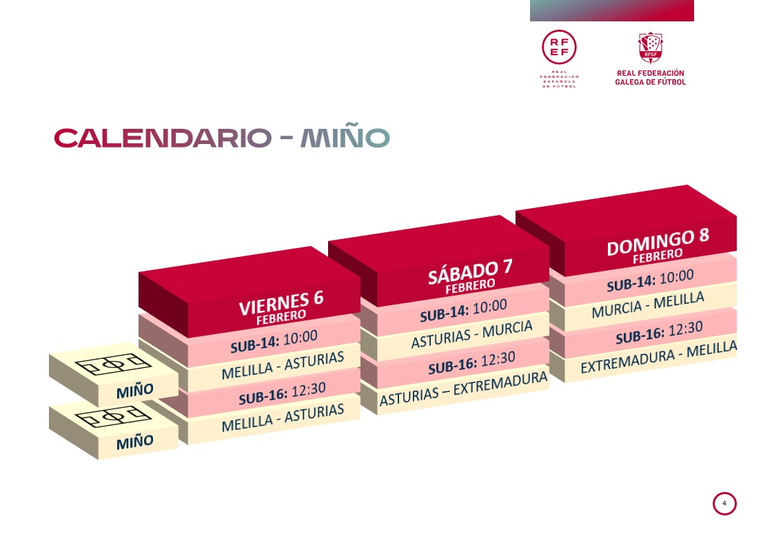 🚨 𝐔́𝐋𝐓𝐈𝐌𝐀 𝐇𝐎𝐑𝐀 | Troco no calendario do CESA

Por motivos meteorolóxicos Ceuta non puido viaxar a Galicia, polo que o calendario de competición da fase final do CESA sub 14 e sub 16 sufriu unha serie de modificacións

#CampeonesSub14RFEF | #CampeonesSUB16RFEF