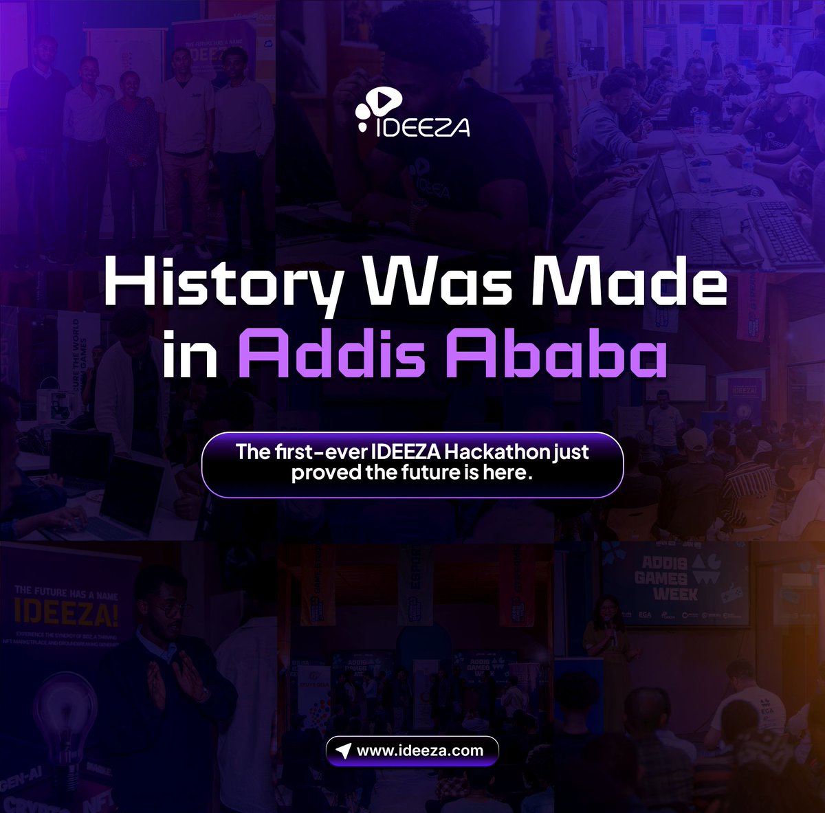 MAKE_IDEEZA's tweet photo. History was made in Addis Ababa.
For the first time, creators didnāt just talk about the future.
They built it.
The first-ever IDEEZA Hackathon proved what happens when ideas get access, structure, and the right tools.
The future is near, are you ready for it?
#IDEEZA #IDEEZAHackathon #AddisAbaba #FutureOfBuilding #FromIdeaToProduct #CreatorsInAction #AIInnovation #HistoryMade