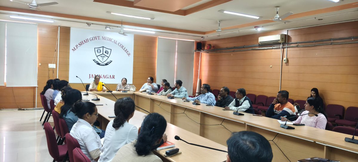 MCCC review meeting under NTEP program organised today at Shri M. P. Shah Govt. Medical College, Jamnagar