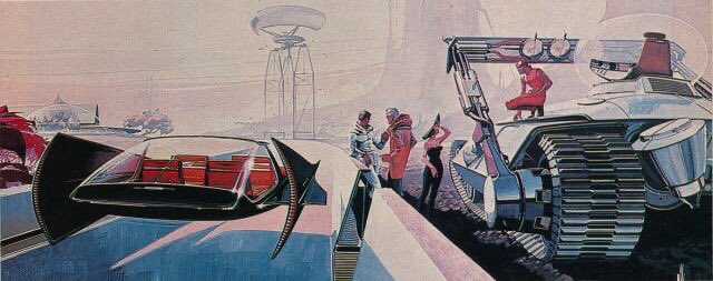 Art by Syd Mead. Images from his book Sentinel, 1976.