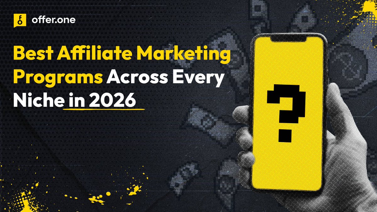 OfferOneNetwork's tweet photo. Someone just asked where affiliates actually make money in 2026 🤑

Different niches, different rules. This guide breaks down the programs that matter beyond payouts 👇
https://t.co/Le82ppUecN https://t.co/F4DBic9uuz