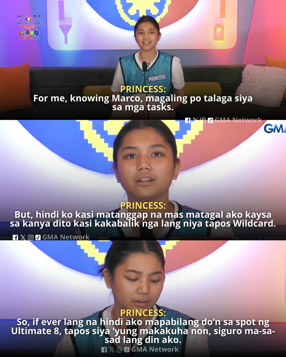 gmanetwork's tweet image. #PBBCollab20KapusoTicket: Princess, naglabas ng saloobin kay Kuya.

Watch #GMAPBBCollab on weekdays at 9:40 PM and on weekends at 6:15 PM on GMA! 

For PBB All-Access Livestream, visit: GMANetwork.com/PBBLivestream
