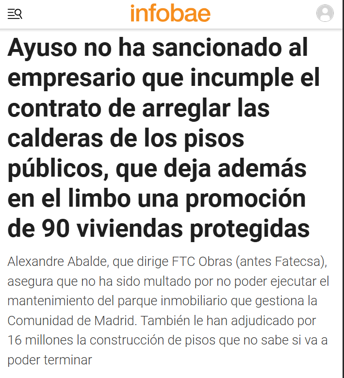MasMadrid__'s tweet photo. ‼️ Ayuso adjudica millones a una empresa que incumple contratos y no la sanciona.

80 calderas con riesgo de explosión. 68 días en atender una incidencia. El contrato dice 48h.

Si se repite tantas veces  "no se puede explicar solo por negligencia o incompetencia" @JorgeMoruno. https://t.co/wbieWMCQcW