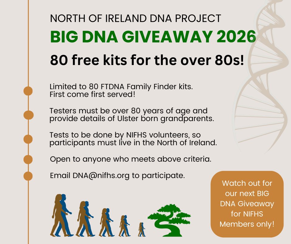 NIFHS's tweet image. The Big DNA Giveaway is back with 80 free kits for the over 80s!
This was a huge hit last year so we thought we would do it again.
Get in quick!