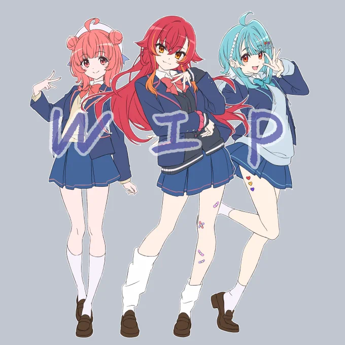 ほまーに間に合うんかこれ。 と思いながら描いてるVGGC絵のWIP置いときます。