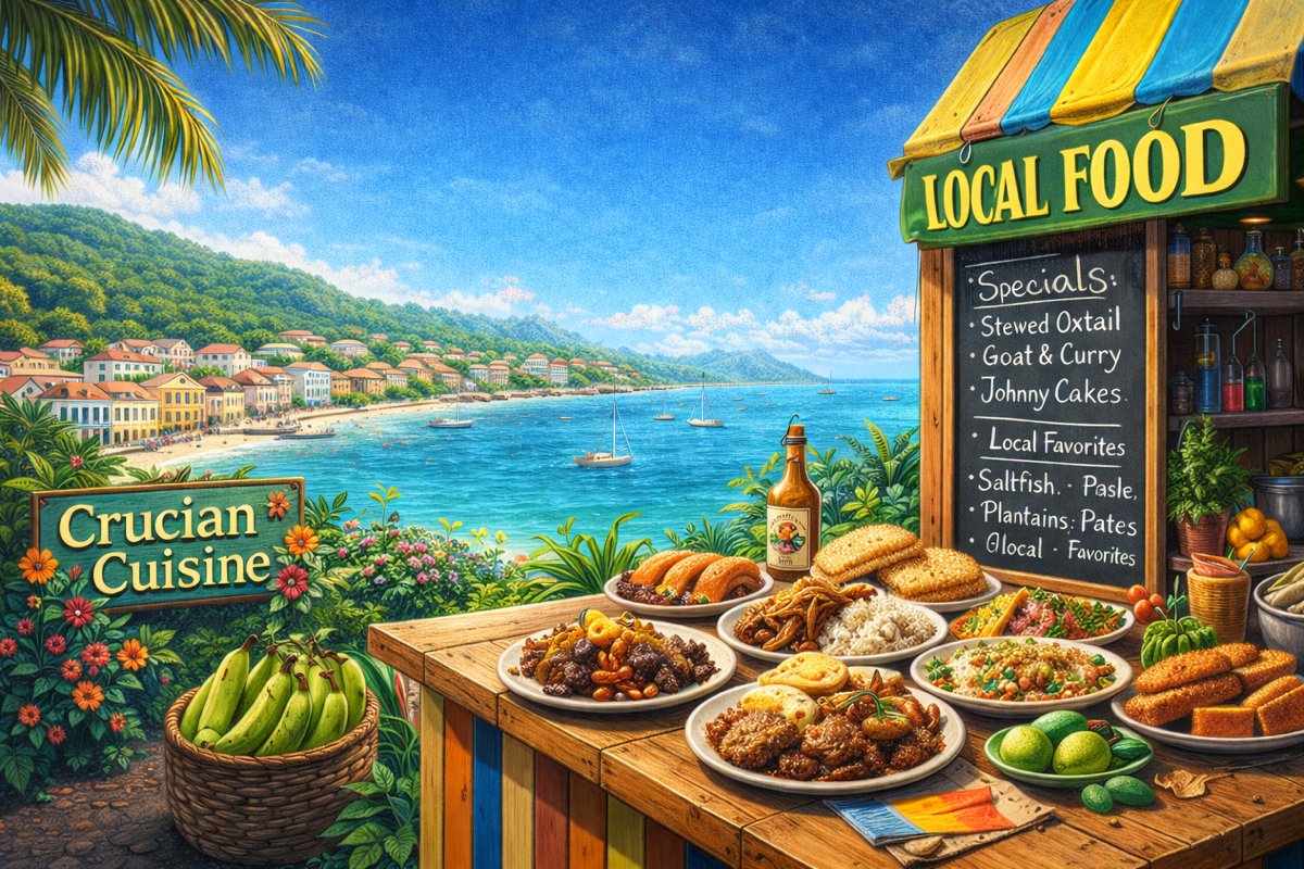 usvilife's tweet photo. 🍽️Want to taste St. Croix? From stewed oxtail to kallaloo and saltfish, our guide details must-try dishes and where to get them. Come hungry and leave with love for #Crucian culture!🌴

Dig in: https://t.co/FysLeCu1Sr

#USVILife #StCroix #EatLocal #CrucianCuisine #IslandEats https://t.co/nPAIlKO2kL