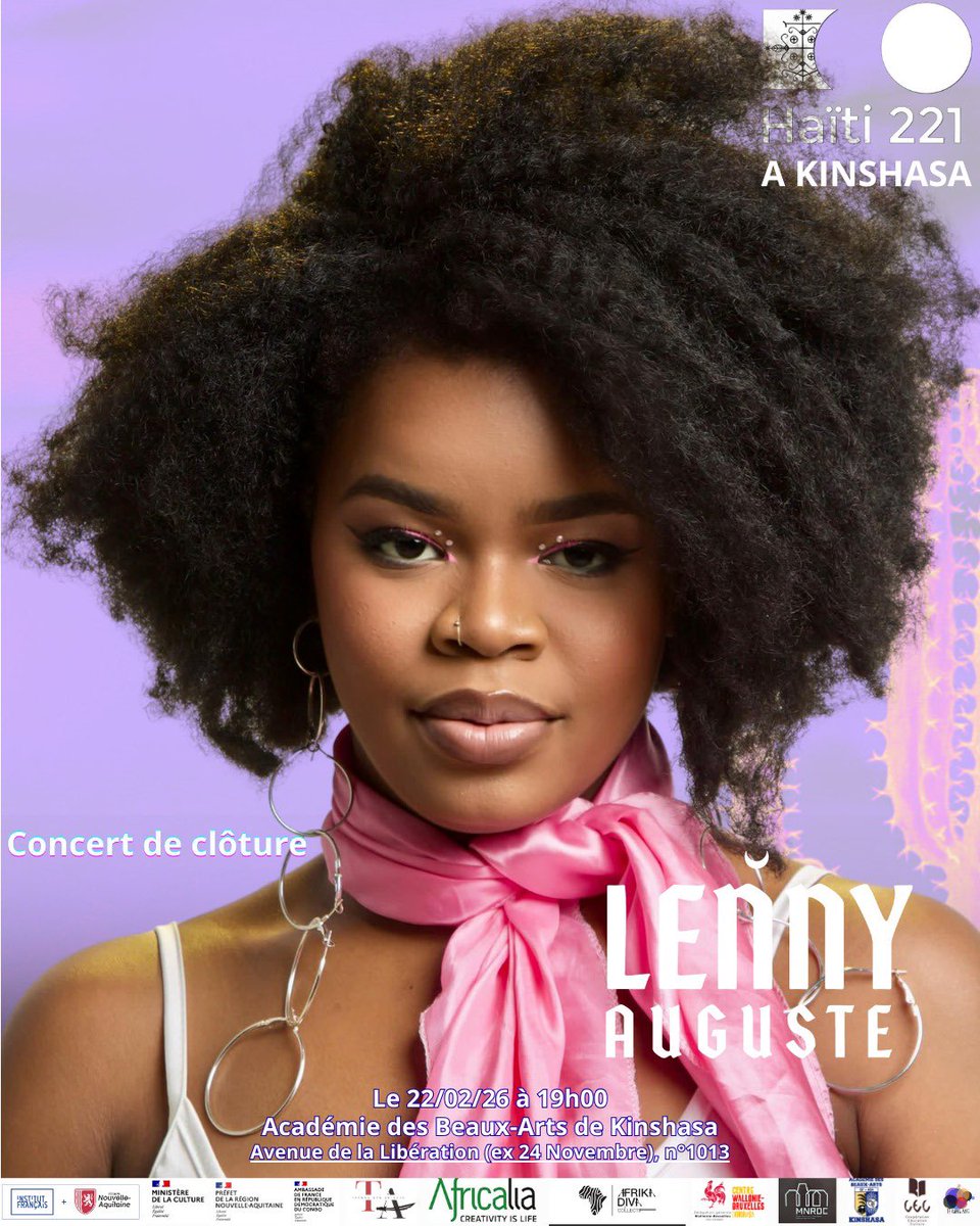 J’ai le plaisir de vous annoncer que je serai à Kinshasa ce mois-ci pour le concert de clôture de la deuxième édition du festival @haiti_221. J’ai hâte de partager cette expérience avec le beau public du Congo.

💛💛💛