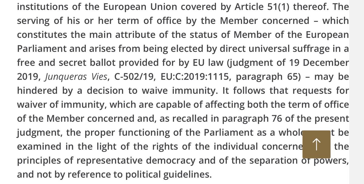 josepcosta's tweet image. Em reconcilia una mica amb la justícia europea que, més enllà del que suposa professionalment guanyar una demanda sense cap precedent, la sentència no es quedi en el cas concret sinó que afirmi que la immunitat dels parlamentaris existeix perquè cal protegir el vot de la gent.