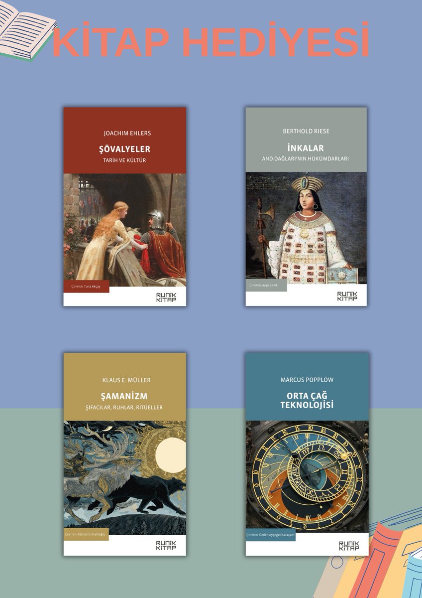 📚HEDİYE KİTAP!

Bu postu paylaşıp hesabımı ve <a href="/RunikKitap/">Runik Kitap</a>'ı takip eden bir kişiye, görseldeki kitaplardan biri hediye. Son tarih 12.02.2026 Bol şanslar!