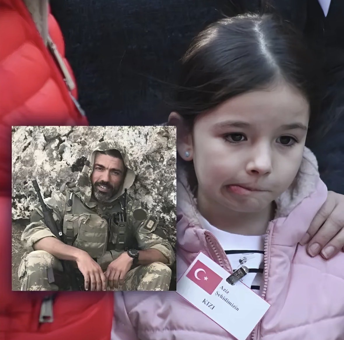 Piyade Komando Binbaşı Murat Kemal Yetişen, terör örgütü PKK tarafından bir yıl önce bugün evlilik yıldönümünde şehit edildi.

Cenaze töreni, kızının doğum gününde yapıldı.
Alın bu resmi umut hakkı istediğiniz o kanlı surata gösterin.