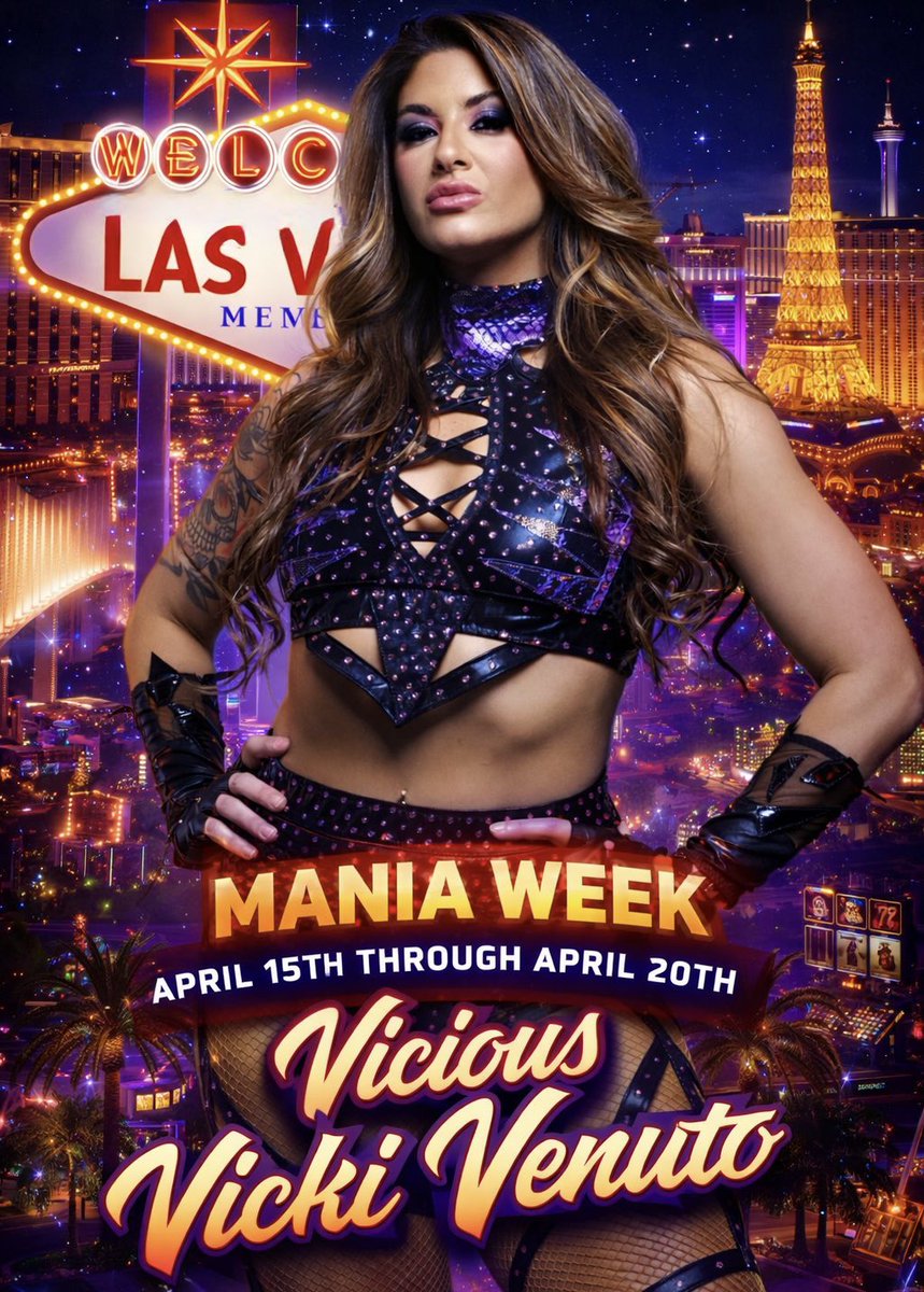 I’m officially booked for Wrestlecon on Thursday 4/16 and Sunday 4/19. Official announcement soon. 

I’m available the rest of the week and would love to WRESTLE! 💪🏻 

For bookings: DM or email viciousvickibookings@gmail.com

Let’s work. ♠️🔥

#Wrestlemania #Vegas #LasVegas