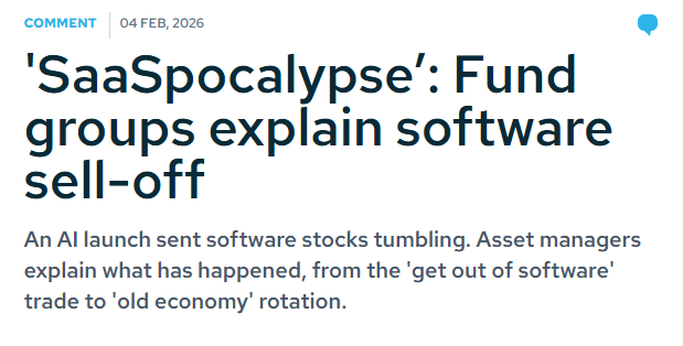 NutshellAM's tweet photo. “Valuations across software are at or near all-time cheapness, and many market leaders are well positioned to use AI to further entrench, rather than erode, their competitive moats.”

In the piece, Mark Ellis shares clear insight on the recent sell-off across software and AI-exposed equities following major AI developments - and why the longer-term picture may be more compelling than the headlines suggest.

A timely perspective on market volatility, valuation resets, and how AI may ultimately strengthen - not weaken - leading businesses.

Read more here: https://t.co/6sQnCZylPK
 
Subscribe to our newsletter: https://t.co/PFQsgaLNFO

CAPITAL AT RISK

#nutshellassetmanagment #nutshellgrowthfund #activeinvesting