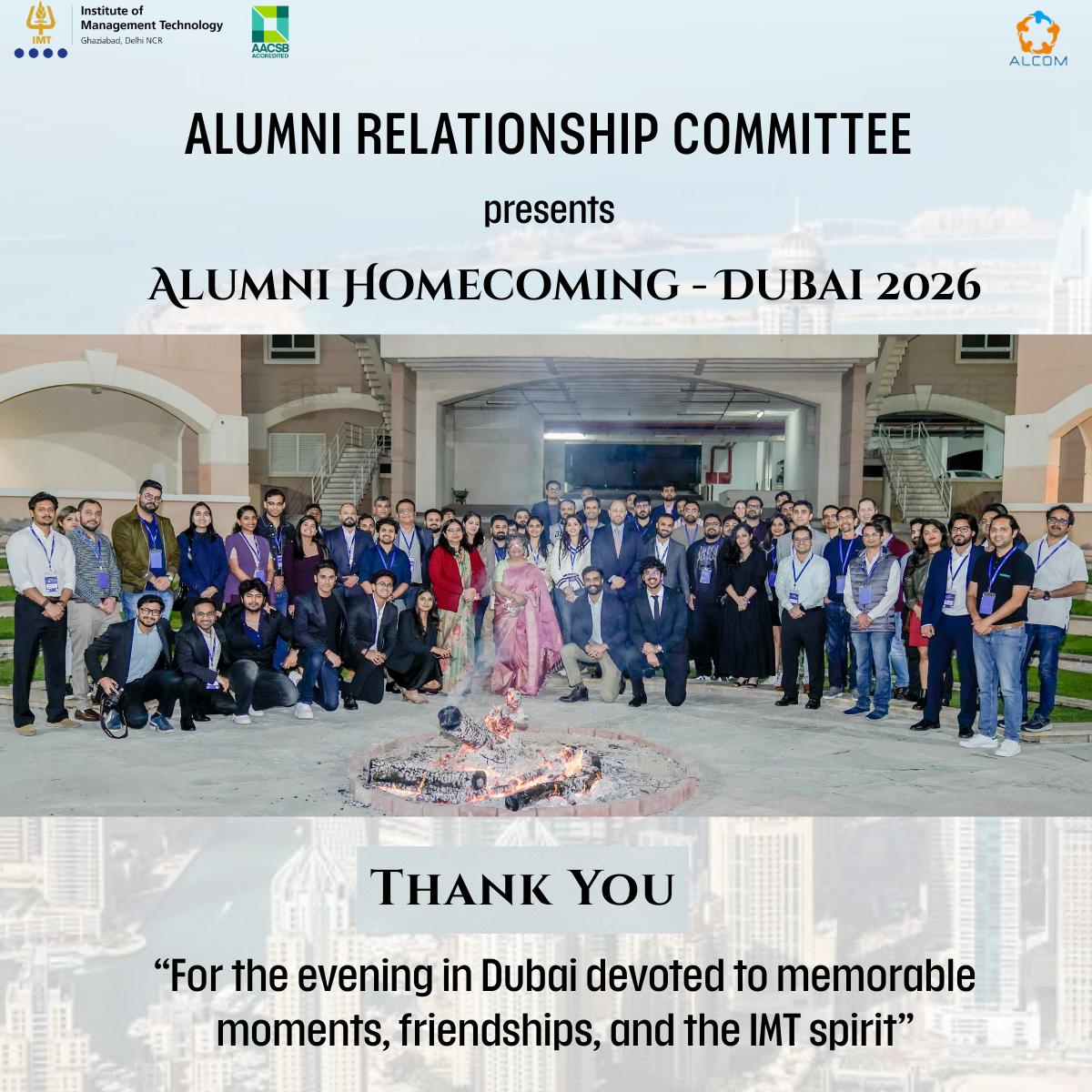 IMTalcom's tweet photo. Delighted to share that our Dubai City Meet saw an excellent turnout and meaningful engagement. A wonderful evening of reconnecting, networking &amp; strengthening alumni bonds across borders. 

Thank you to all who joined! https://t.co/3DXhcrvlG8