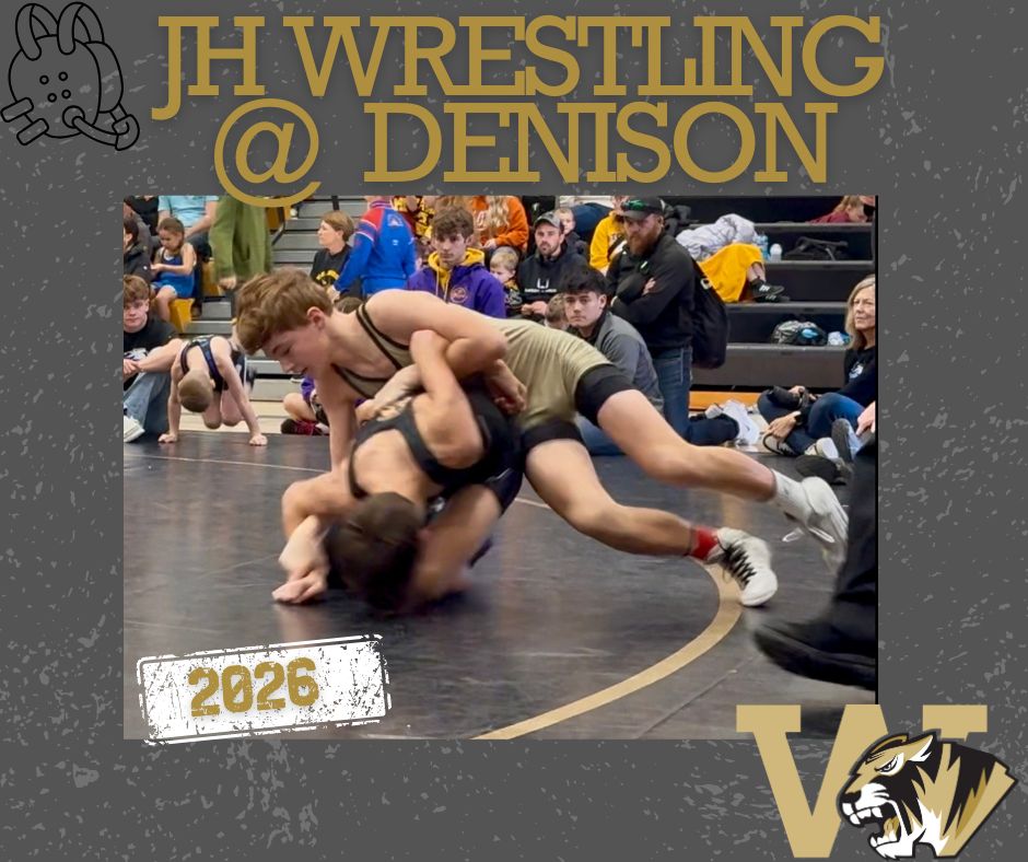 The Junior High Wrestling team will be competing in Denison today.
Start Time: 4:00 PM
Location: Denison
Good luck to our athletes and coaches! Go get 'em!
#WoodbineActivities #WoodbineJHWrestling