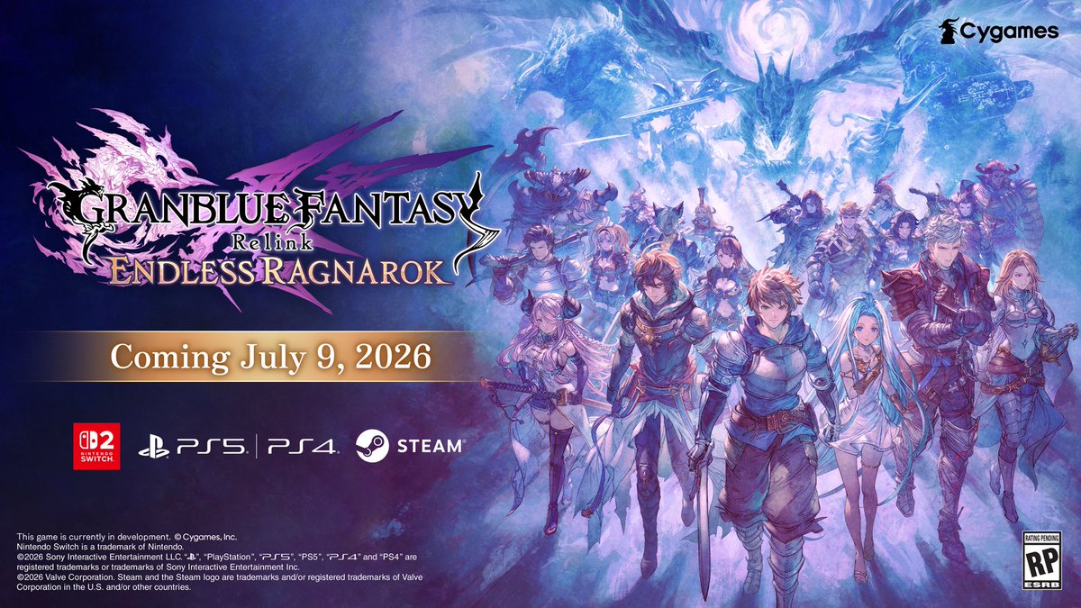 The next chapter begins—GRANBLUE FANTASY: Relink - Endless Ragnarok, launches July 9, 2026!

A special showcase premieres today at 2:00 a.m. (UTC), highlighting the game’s core appeal and exciting new elements. Tune in to see what awaits in this next evolution of Relink.

📺