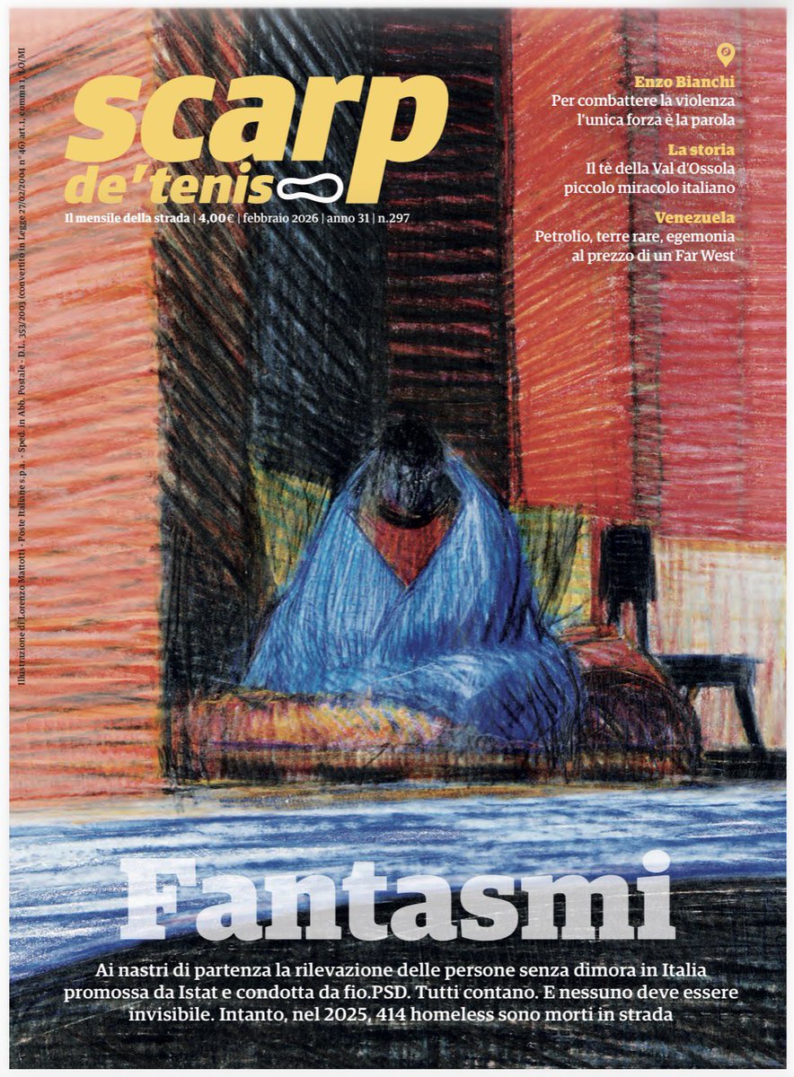 Tutti contano. Perché nessuno
deve essere invisibile, o peggio, un fantasma. A due passi dalla nostra routine quotidiana, la sofferenza delle persone senza dimora.
Alla radio svizzera, l’approfondimento sulla rivista “Scarp de tenis”: rsi.ch/rete-due/progr…