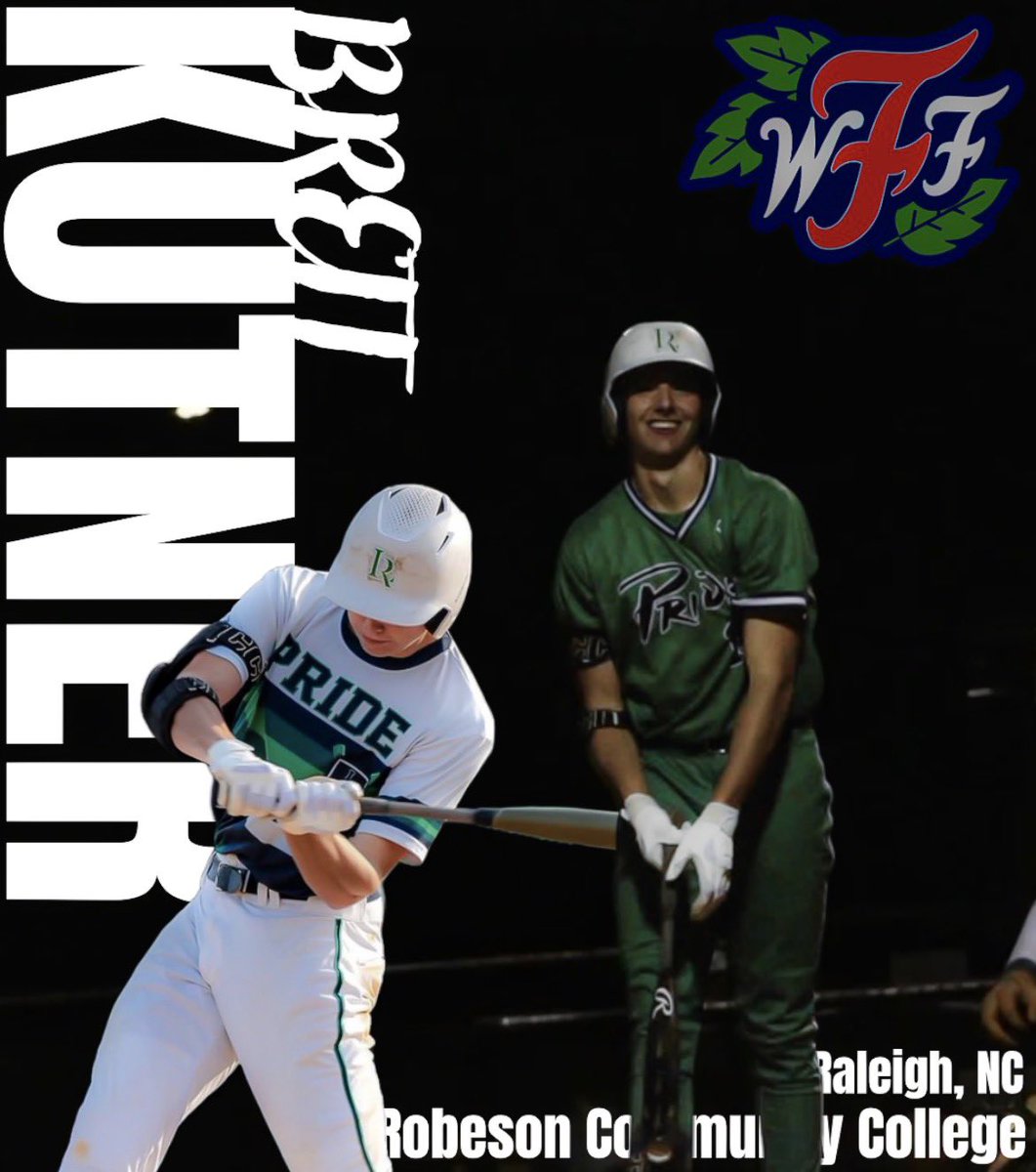 RollFUNGO's tweet photo. Big welcome to Brett Kutner! 

We’re excited to see this infielder out of Robeson Community College this summer! 🔥 #rollfungo #robesoncommunitycollege https://t.co/tNVdlsqMDt