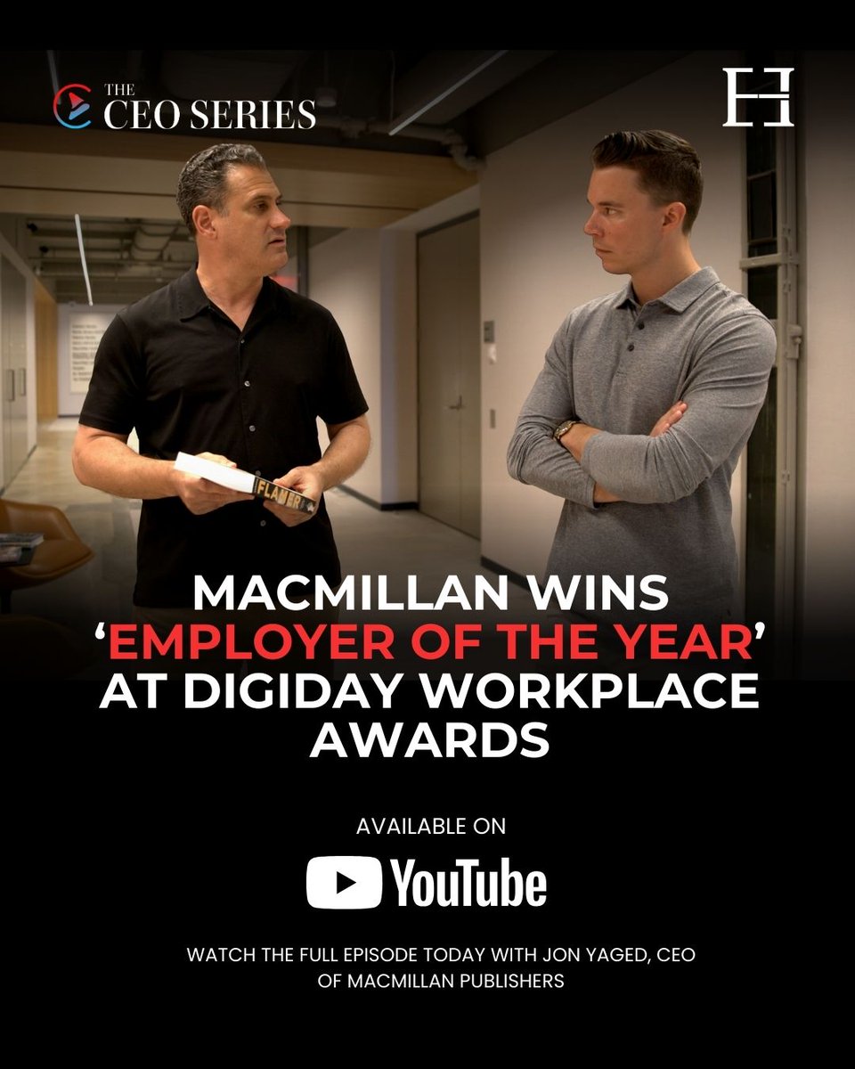 Executivehouse_'s tweet image. @MacmillanUSA was named @Digiday @worklife_news Employer of the Year. In our CEO Series, Jon Yaged shares how he leads by staying present, accessible, and accountable to 1,300 employees.

Watch the full episode. Link in the comments.

#CEOSeries #ExecutiveLeadership