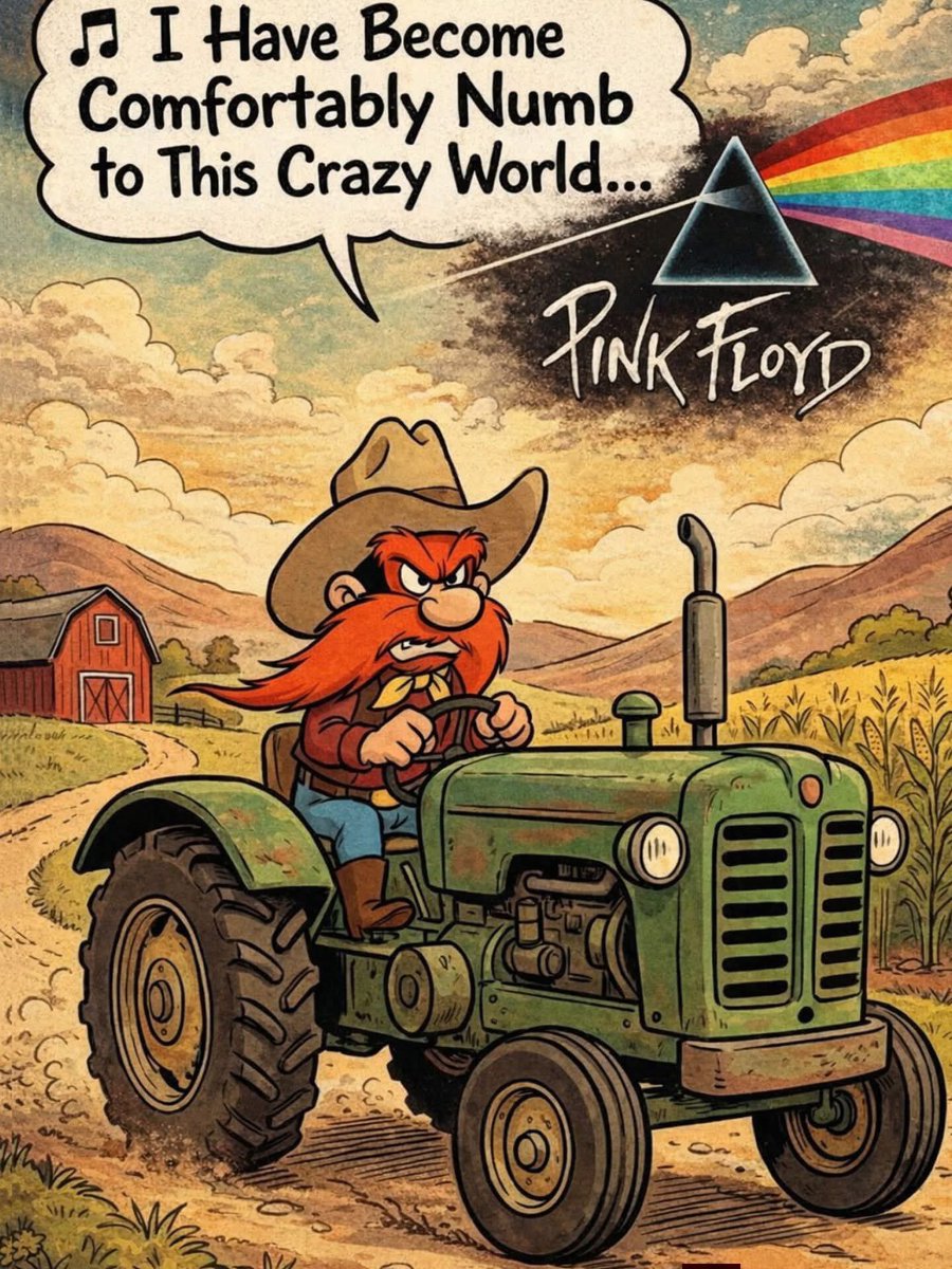 Comfortably Numb the greatest guitar solo of all time, or is there something better. ....🎸🔥

​Yosemite Sam has the right idea—sometimes you just need to head to the field, crank the volume, and forget the rest of the world ❤️💜