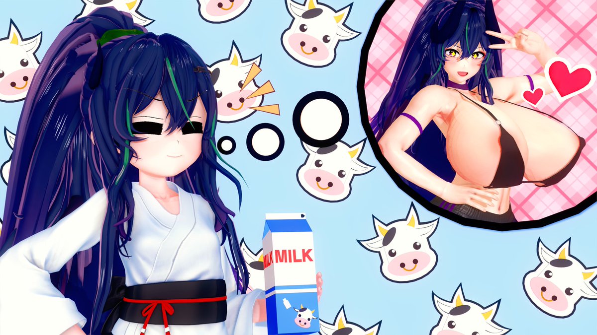 Así es :3 Cuando era una dragoncita Chiquita quería desarrollarme bien y por ello Tome Mucha Leche de Vaca para lograrlo!!!
Art by: <a href="/Vatista_SF/">Abramax_Dvd 👻💜 🏴‍☠️🪐 🔞</a>