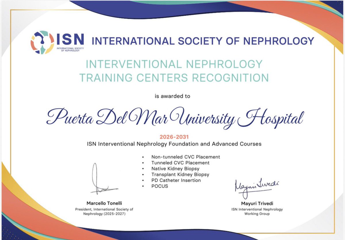 Diagnostic and Interventional Nephrology Unit HUPM tweet media