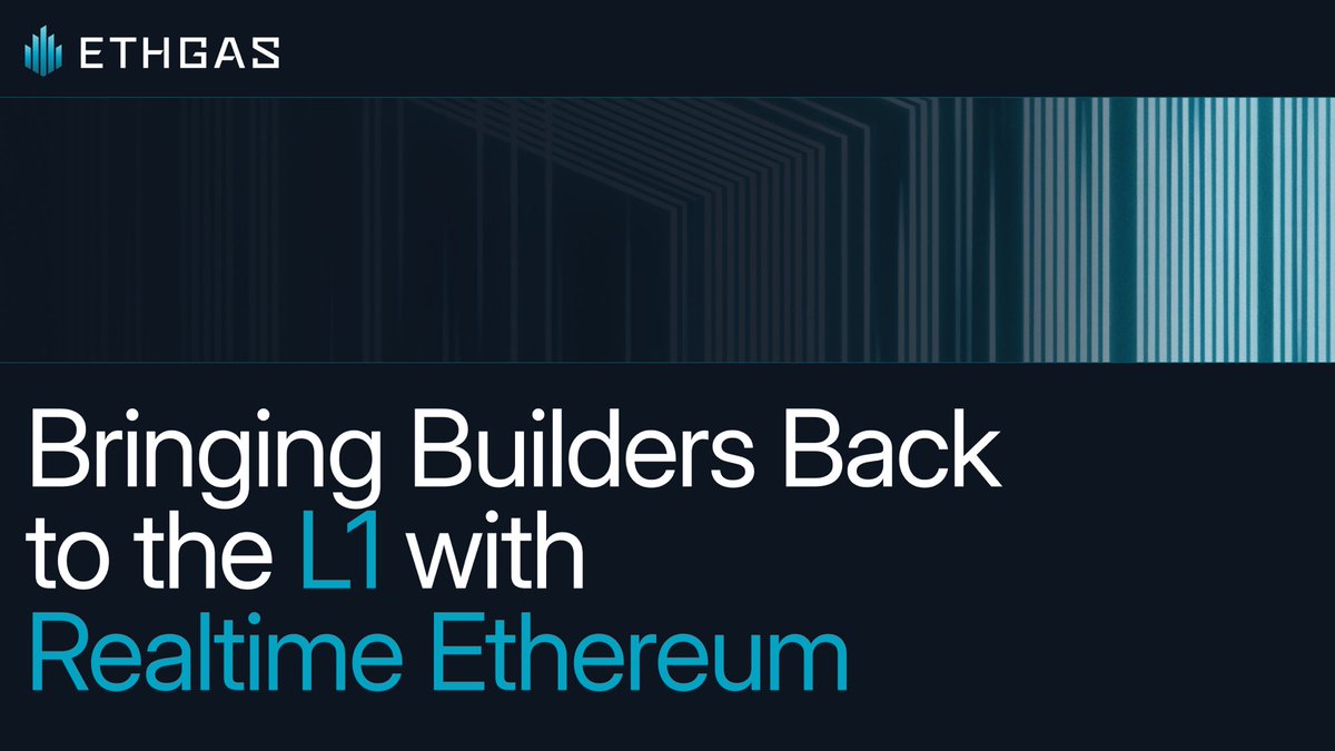 It’s time to come back to the L1.

We created synthetic 100ms sub-blocks on Ethereum mainnet, unlocking a new primitive and economy for the entire ecosystem.

Here’s what that means and why it matters in very simple terms👇