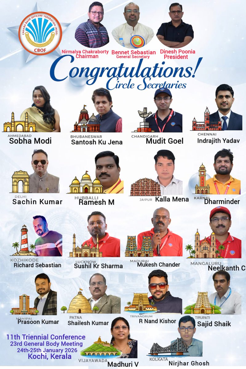 Canara Bank Officers' Federation - CBOF tweet media