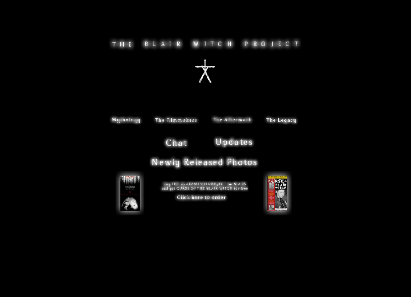 WebDesignMuseum's tweet photo. The Blair Witch Project website in 1999

#WebDesignHistory https://t.co/CrDOS5bQDQ
