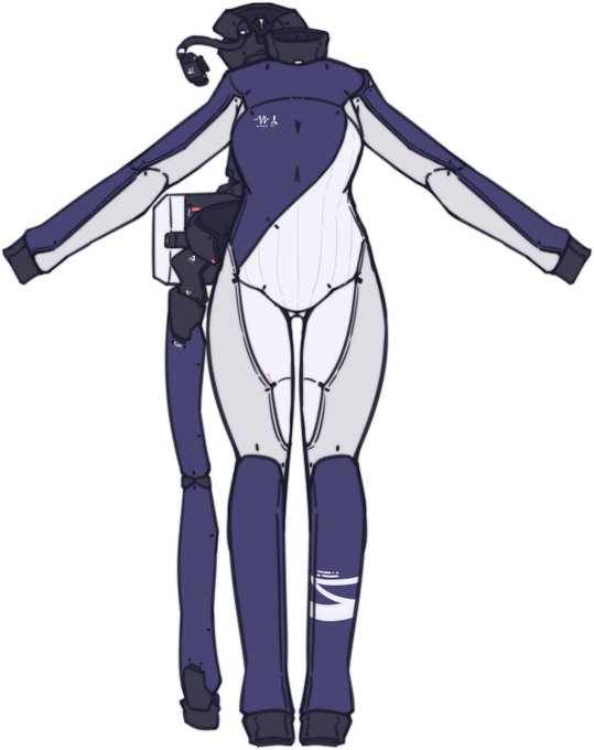 スーツはこんな感じで 左肩から右腰にかけてジップでガバっと開くイメージ 体系に合わせたオーダーメイドということなのだけど、凪夏はいったいどこからそんな資金が…?
あと水滴やらオーバーレイやらぼかしやらなんやら無い版も好きな仕上がりなので貼る 