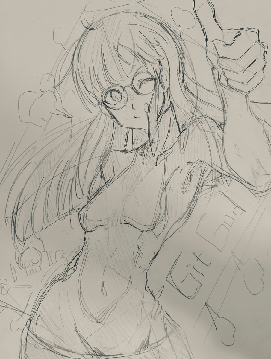zen_oekakis's tweet photo. #イラスト #ペルソナ5 
#絵描きさんと繋がりたい 
双葉ちゃんラフ！！
総攻撃のカットインかわいい https://t.co/E1NlryyM7v