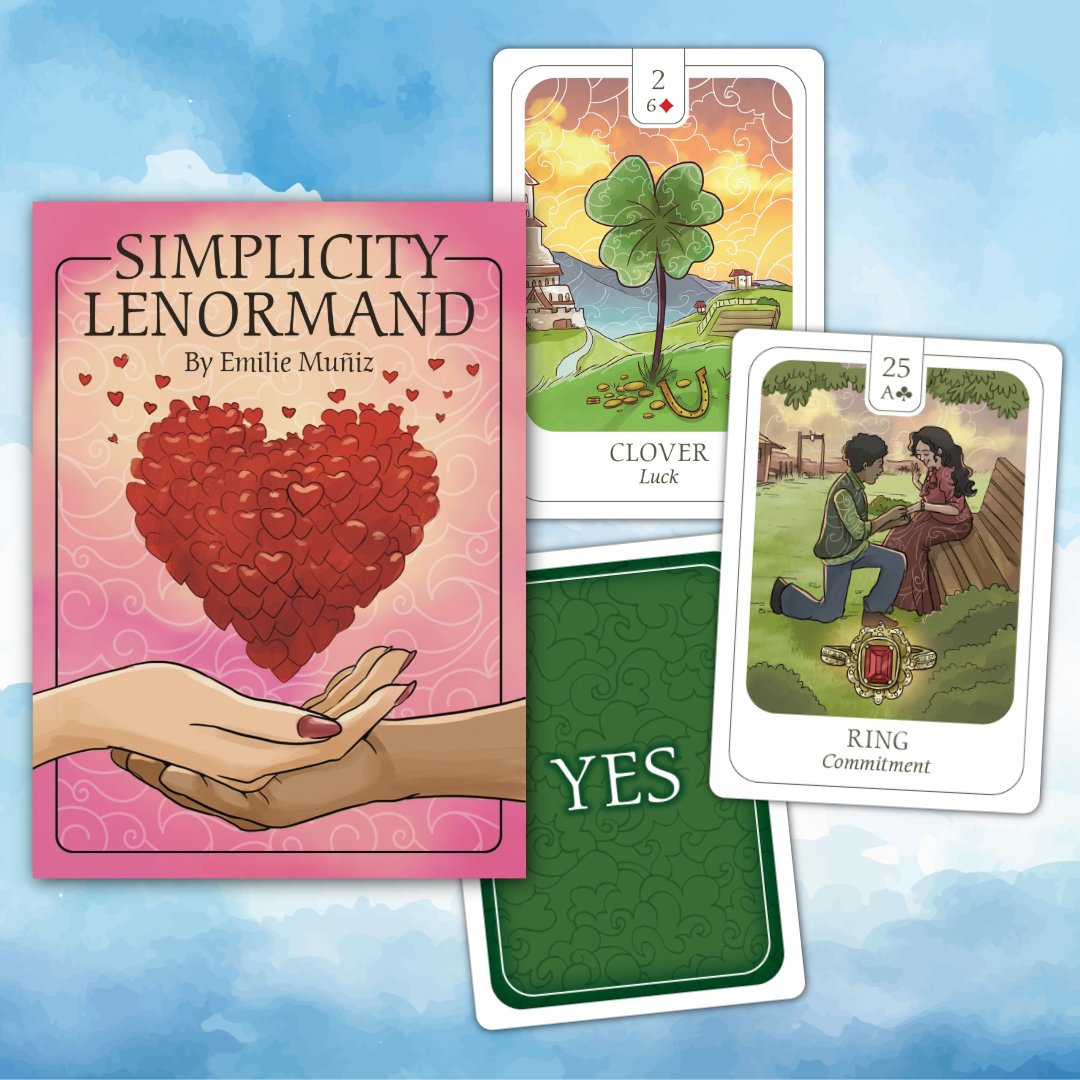 usgstarot's tweet photo. Coming soon... Simplicity Lenormand ✨

Place your U.S. &amp; Canadian pre-order: https://t.co/vbVy858KJV

If you're seeking a modern, streamlined approach for learning to read with #Lenormand cards... this deck was created for you! https://t.co/74mnykpiu0