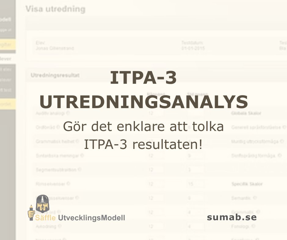 SaffleUMAB's tweet photo. ITPA-3 Utredningsanalys gör språkutredningar enklare, tydligare och mer pedagogiska. 🧠

Effektivare analyser, bättre kommunikation och mer träffsäkra insatser!

Välkommen at beställa på https://t.co/piIozY4syK!

#Logopeder #Specialpedagogik #Specialpedagoger #BarnsUtveckling https://t.co/3f8af9ZWrK