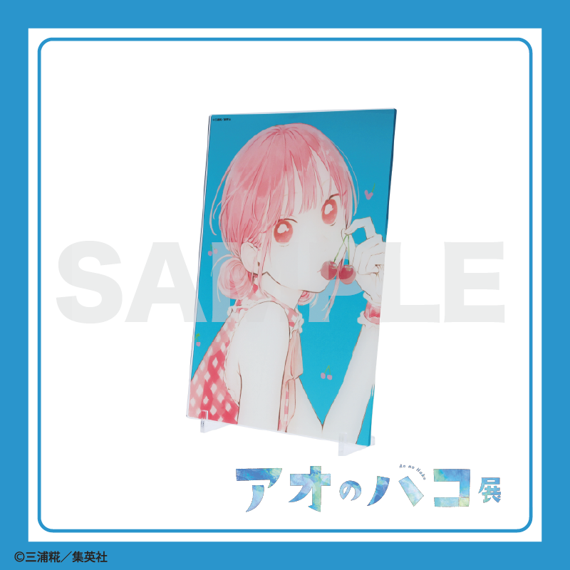 アオのハコ展 新グッズ紹介】 □箔入りアクリルアート 雛 ¥5,500（税込