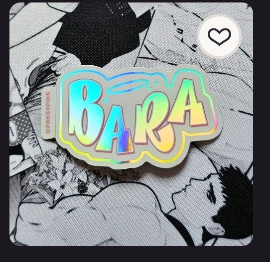 fina1boys's tweet photo. this bara sticker with the bratz font 😭 https://t.co/LIpSsk8UOU