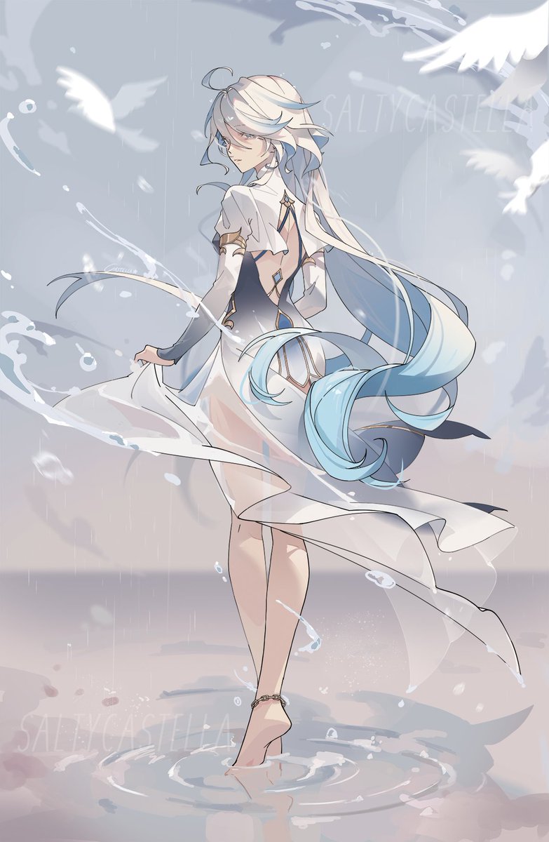 Farewell, water dragon... Highkey cried so hard during this Archon quest 🥺  #GenshinImpact #Furina #Fontaine #Focalors