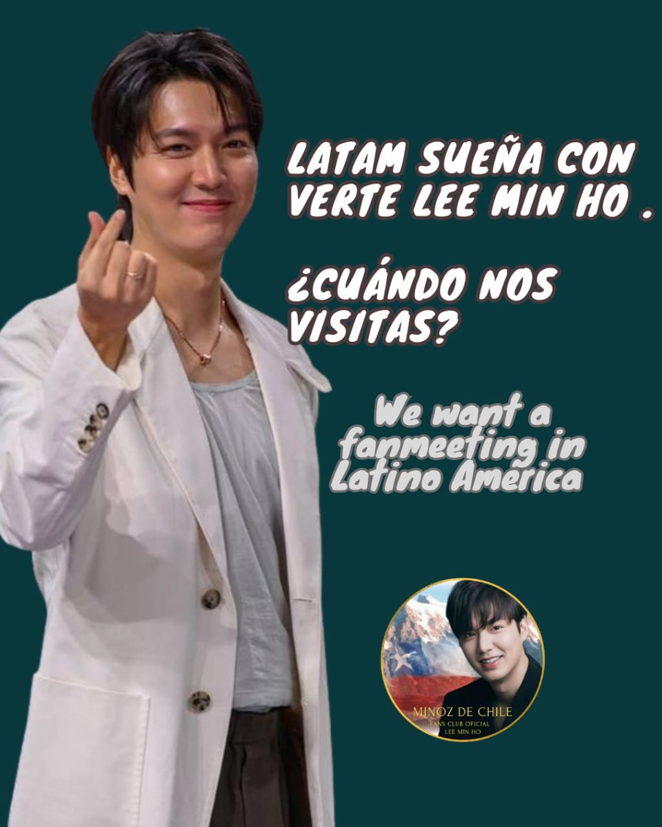Seria el mas bello sueño .
#LeeMinHoEnLatinoamerica #MinozLatam #LatamLovesLeeMinHo

<a href="/ActorLeeMinHo/">Lee Min Ho</a> <a href="/kpopchileof/">K-POP CHILE</a> @samEntrete <a href="/ninshi_ent/">Ninshi Entertainment</a> <a href="/zafiroLive/">Zafiro Internacional</a>