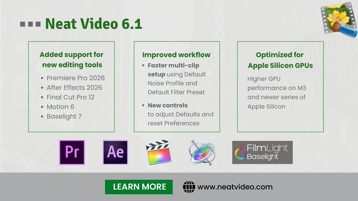 Neat Video team tweet media