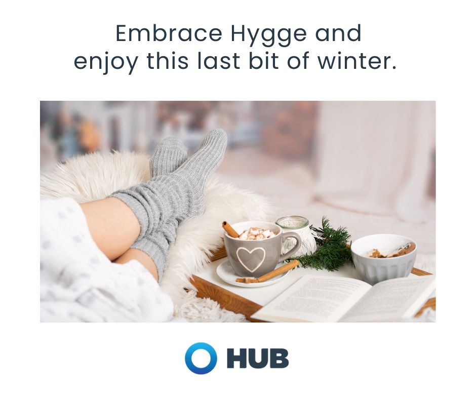 HUBInsureHunter's tweet image. Hygge, the Danish art of cozy living, may be just what your family needs to get through this last stretch of winter. Think: warm drinks, thick blankets, soft lighting, simple activities and time with people (or pets) you love. #Hygge #CanadianWinter #InsuranceHunter