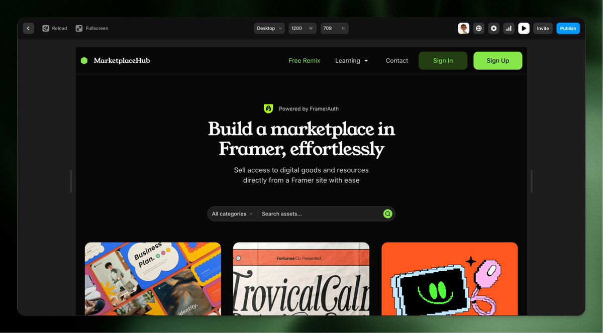 FramerAuth tweet media