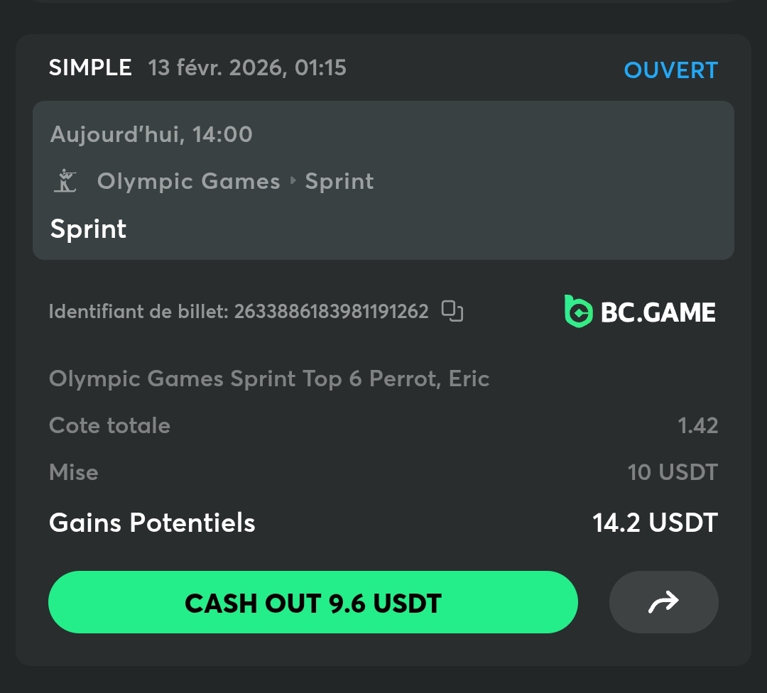 PronosBC's tweet photo. ⚡ Jeux Olympiques d'hiver ⚡

🟢 10km Sprint Hommes 

🔥Eric Perrot dans le Top 6 @ 1.42 

💥 Petite cote mais ultra safe 💥

Bon bet à tous ! 💥💥🍀🍀💰💰

💡( A combiner avec un match de tennis safe ) 

#JO #Biathlon #Italie https://t.co/n335hzb5gb