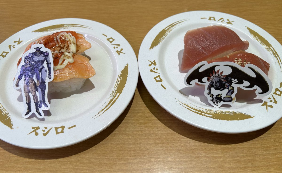 tog_mi's tweet photo. 先日、 #スシロー に行って来ました！

#ジョジョの奇妙な冒険 
#ジョジョ 
#スターダストクルセイダース https://t.co/VM98iaCrzR