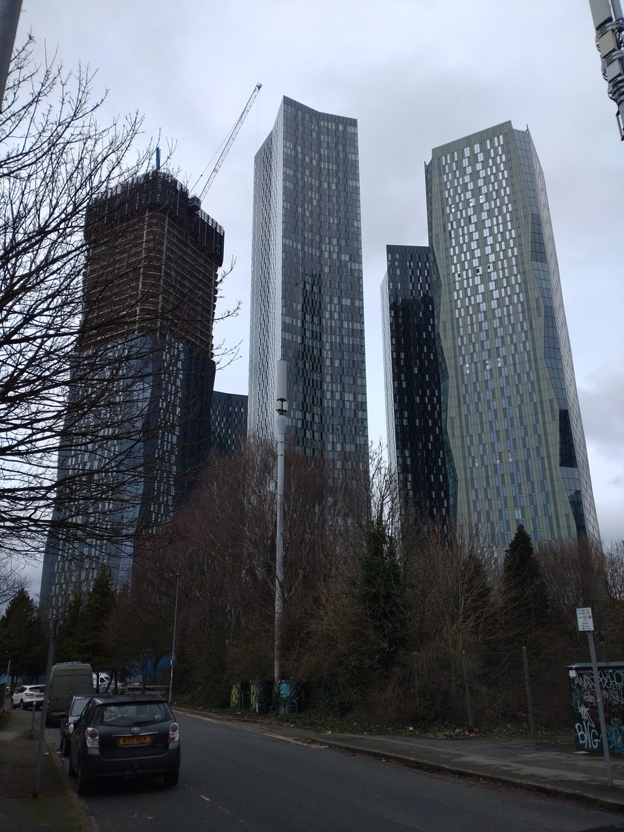 PaulHeatonSolo's tweet image. Today I walked the 5.8 miles to work. From Withington, through Moss Side &amp;amp; Hulme- the bit Sir 'Jim Rat' has never visited [&amp;amp; never will]. The Claremont pub is still serving, and the area's alright, if a little run down. The final shot is of 'Jim's World', of bribery &amp;amp; money.