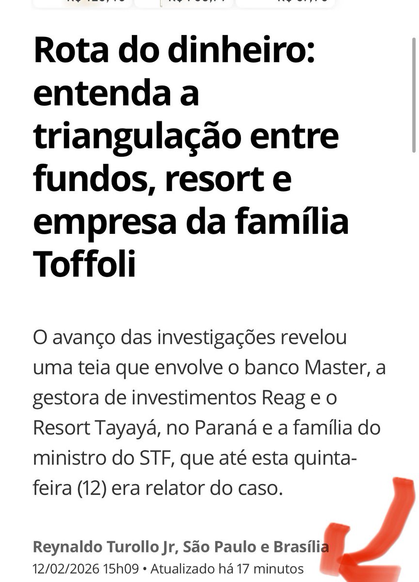 fabifbbr's tweet photo. Algo interessante, depois da decisão vergonhosa do STF de apenas retirar Toffoli da relatoria do Master, a velha imprensa também não se convenceu e não param de soltar notícias. 
Com Moraes sendo cobrado também. https://t.co/wfzdTm1O9N