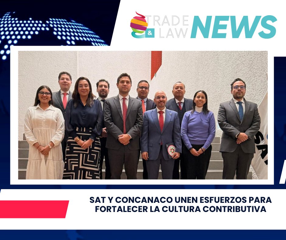 SAT y CONCANACO unen esfuerzos para fortalecer la cultura contributiva. 🤝📊 Una alianza estratégica para impulsar formalidad, cumplimiento y confianza en el sistema fiscal. tlcmagazinemexico.com.mx/index.php/2026…

#CulturaContributiva #SAT #CONCANACO #Formalidad