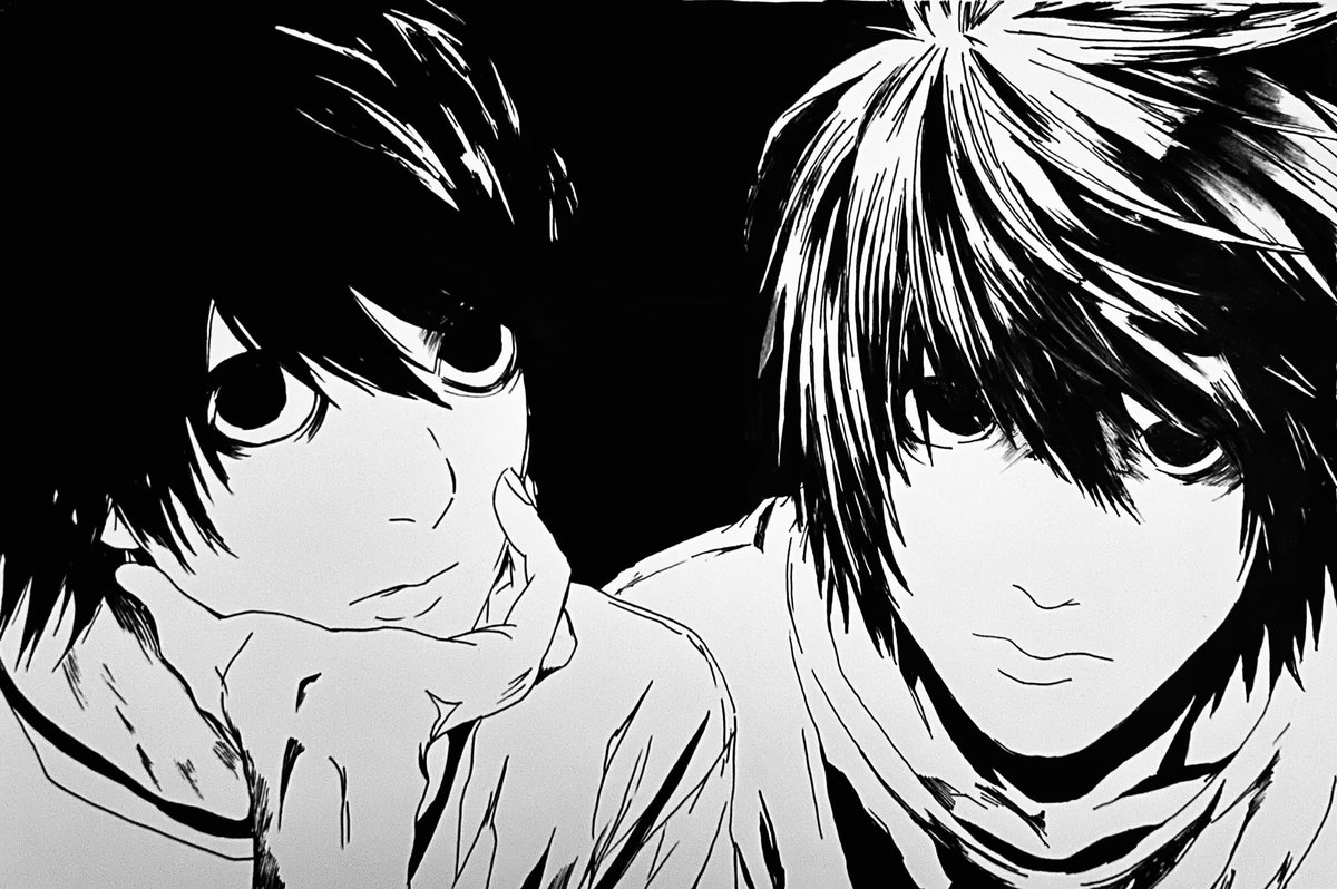 #deathnote
#L
#B
試著畫了L+B