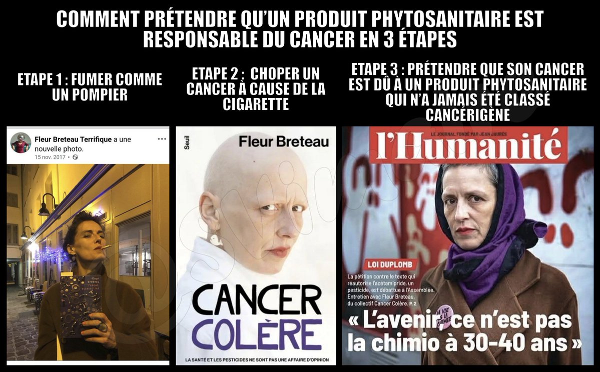 #Acétamipride #Duplomb
En temps normal, j'ai tendance à avoir de l'empathie pour les personnes victimes de maladies graves. Sauf quand elles en sont responsables et qu'elles instrumentalisent leur maladie pour en faire un outil politique de désinformation.